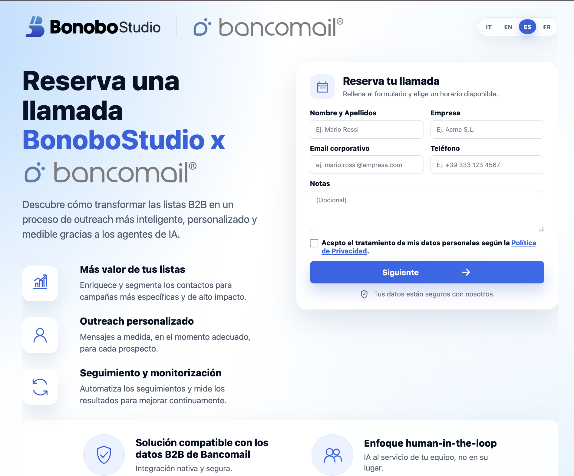 Bancomail BonoboStudio Benefit
